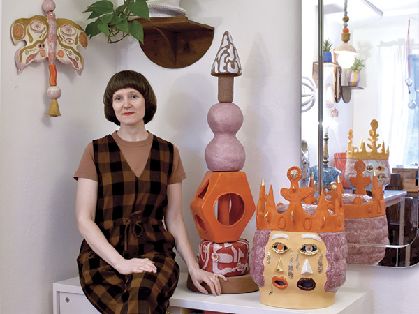 2 Emily Counts in her Tacoma, Washington, studio.