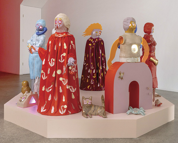 6 Emily Counts' “So Familiar” at studio e gallery, mixed-media installation, 2023. Photo: Rafael Soldi.