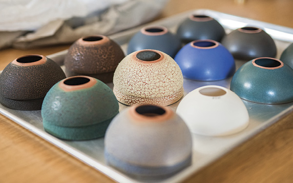 10 Pax Lighting’s range of glazed terra cotta and porcelain finish options.